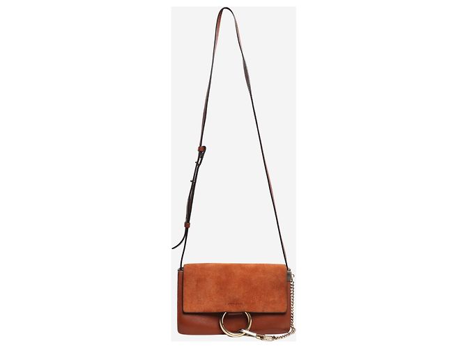 Chloé Borsa a tracolla Faye marrone - vista 2