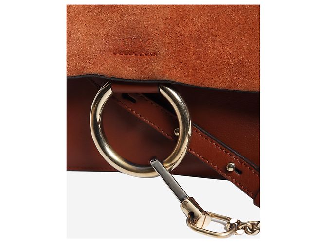 Chloé Borsa a tracolla Faye marrone - vista 6