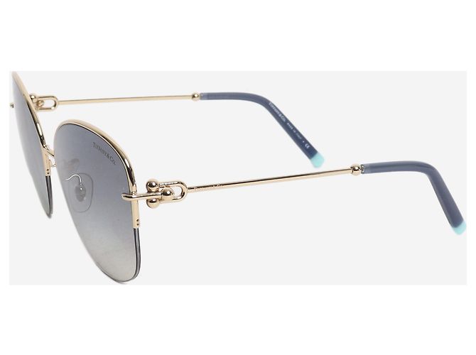 Tiffany & Co Occhiali da sole con lenti sfumate oro D'oro - vista 2