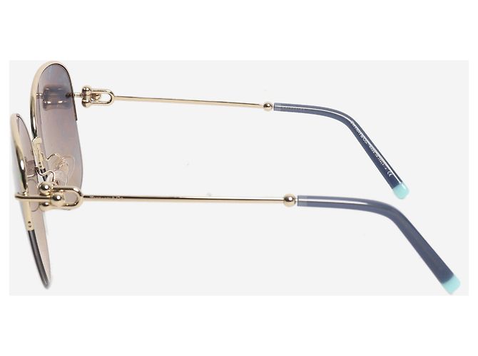 Tiffany & Co Occhiali da sole con lenti sfumate oro D'oro - vista 3