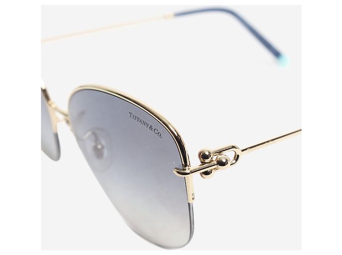 Tiffany & Co Occhiali da sole con lenti sfumate oro D'oro - vista 5