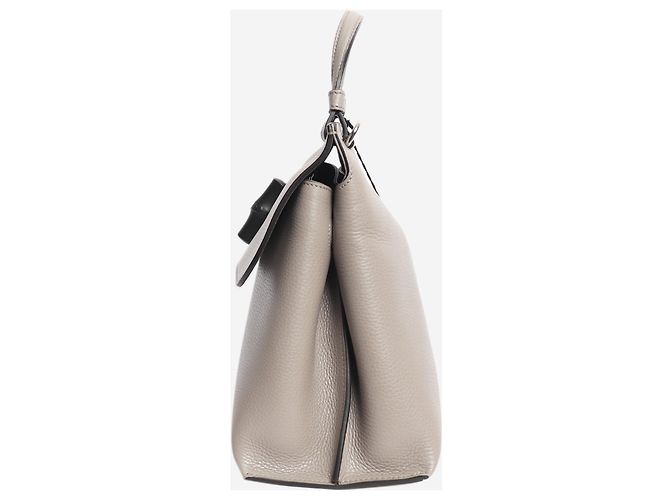 Bamboo Gucci Borsa Daily in bambù grigia Grigio - vista 4