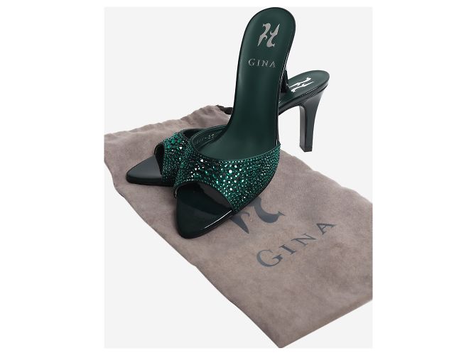 Gina Sandali gioiello verde scuro - size EU 37 - vista 6