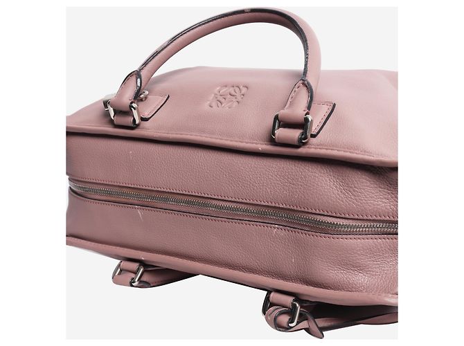 Loewe Borsa Amazona in pelle viola Porpora - vista 8
