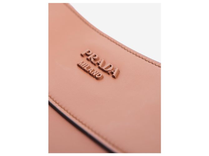 Prada Borsa a tracolla City in pelle di vitello marrone - vista 6