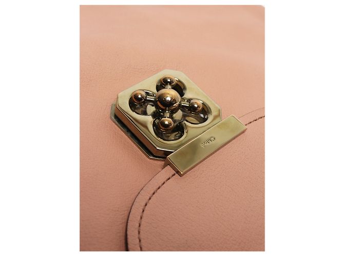 Chloé Borsa tote in pelle Elsie Peach Rosa - vista 6