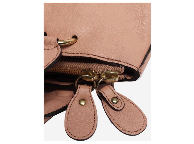 Chloé Borsa tote in pelle Elsie Peach Rosa - vista 7