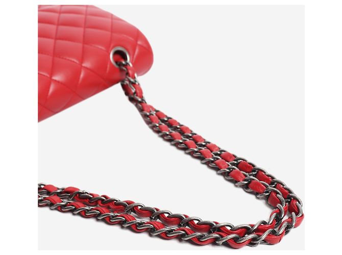 Chanel Klassische Double Flap Bag 2014 rot - Ansicht 5