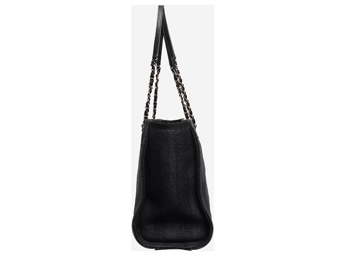 Chanel Borsa tote Deauville nera 2019 Nero - vista 2