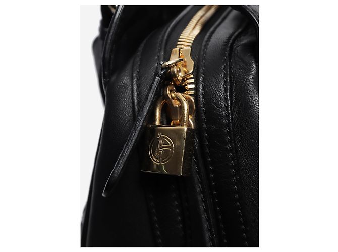 Giorgio Armani Borsa a tracolla matelassé nera Nero - vista 8