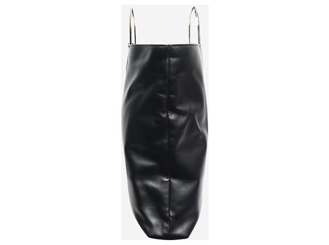 Giorgio Armani Leder-Tote-Bag mit schwarzen Ringgriffen - Ansicht 2