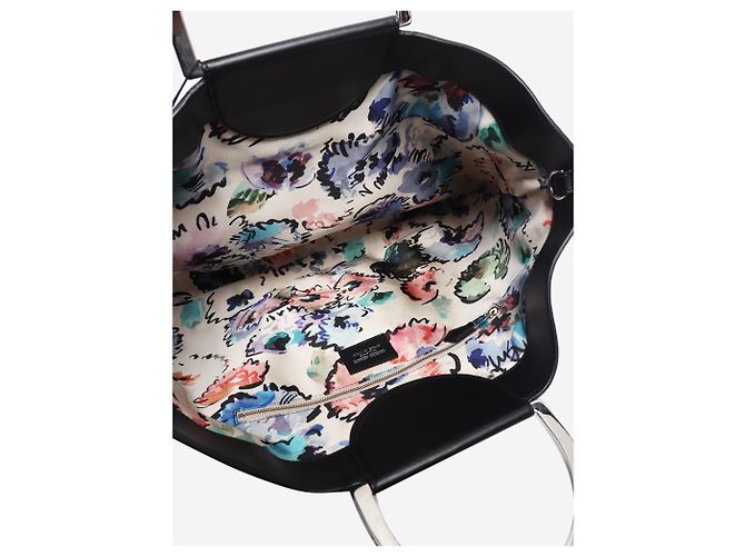 Giorgio Armani Leder-Tote-Bag mit schwarzen Ringgriffen - Ansicht 6