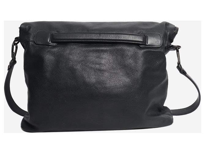 Giorgio Armani Borsa a tracolla in pelle blu navy - vista 2