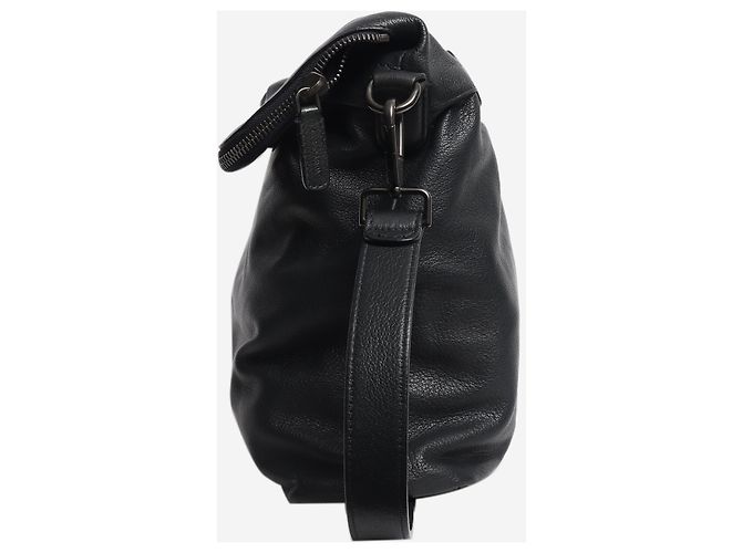 Giorgio Armani Borsa a tracolla in pelle blu navy - vista 3