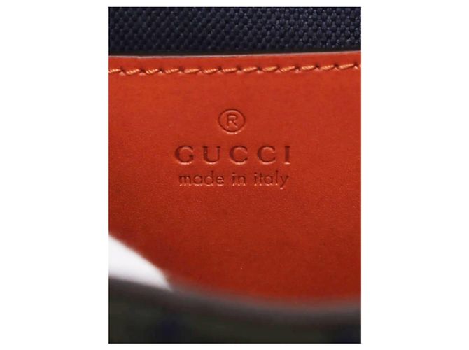 Borsa a tracolla in lana e pelle Khaki Guccissima Verde - vista 9