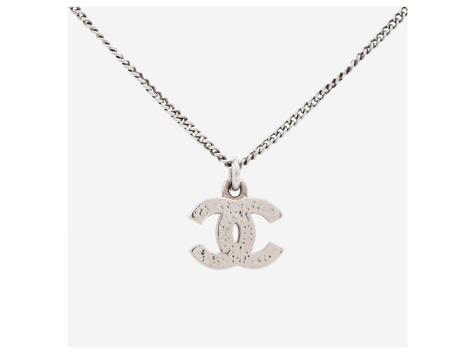 Chanel Collar de strass Silver Coco Mark 08V Plata - vista 2