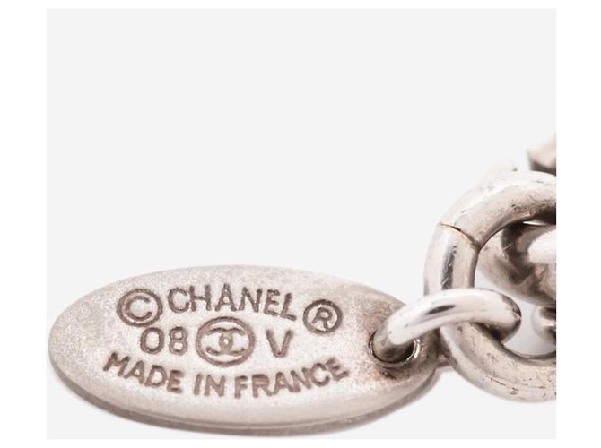 Chanel Collar de strass Silver Coco Mark 08V Plata - vista 4