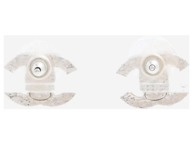 Chanel Brincos Silver Coco Mark 05V de pérolas artificiais Prata - vista 2