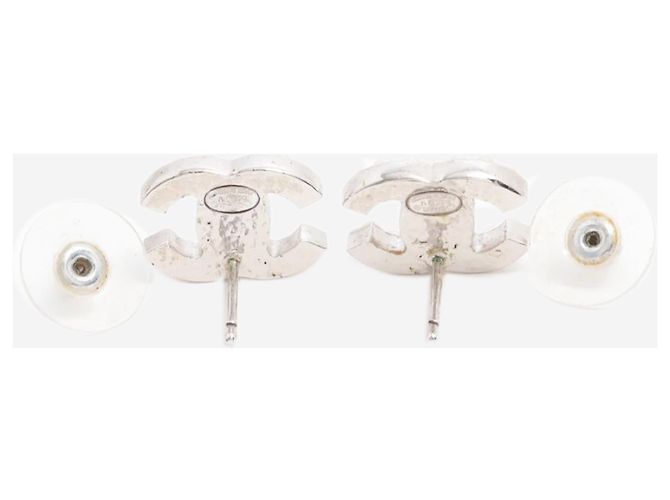 Chanel Brincos Silver Coco Mark 05V de pérolas artificiais Prata - vista 4