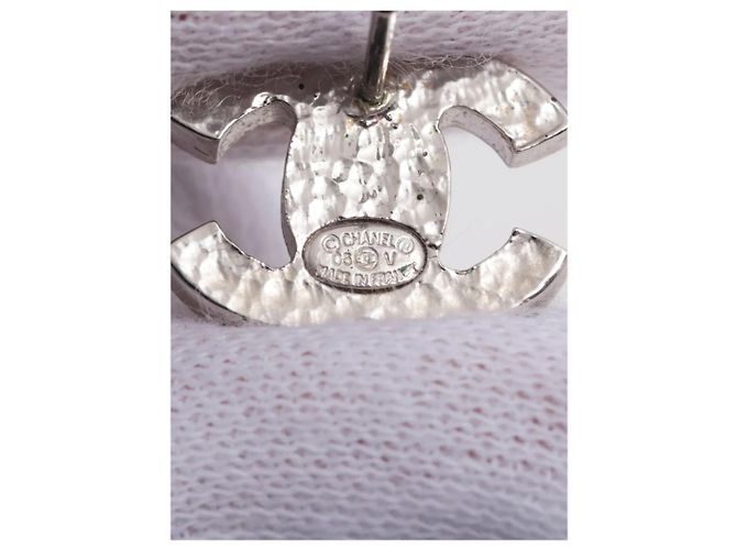 Chanel Brincos Silver Coco Mark 05V de pérolas artificiais Prata - vista 5