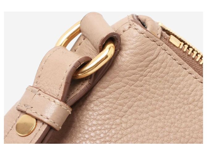 Prada Borsa 2way in pelle Vitello Daino neutra - vista 15