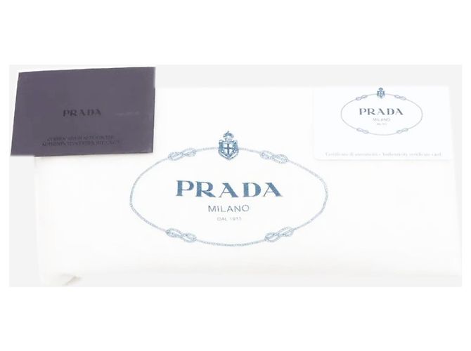 Prada Borsa 2way in pelle Vitello Daino neutra - vista 18