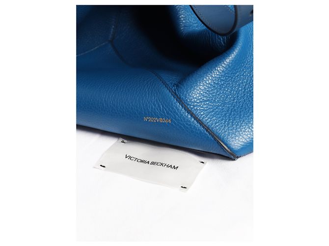 Victoria Beckham Große Ledertote in Blau - Ansicht 6