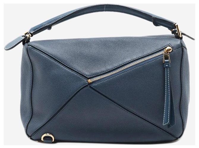 Loewe Sac Puzzle medium bleu - vue 2