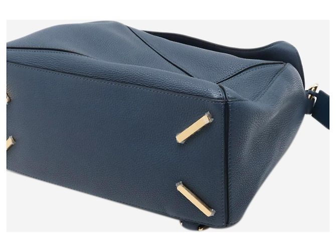 Loewe Sac Puzzle medium bleu - vue 3