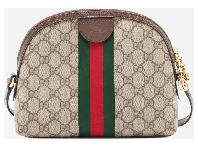 Gucci Borsa a tracolla Ophidia in GG Supreme brown Marrone - vista 2