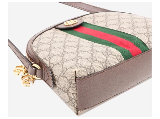 Gucci Borsa a tracolla Ophidia in GG Supreme brown Marrone - vista 4