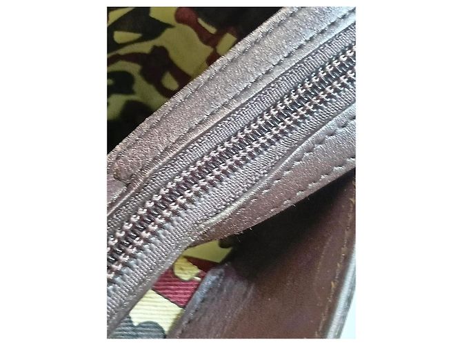 Bolso de hombro de cuero Guccissima marrón Castaño - vista 11