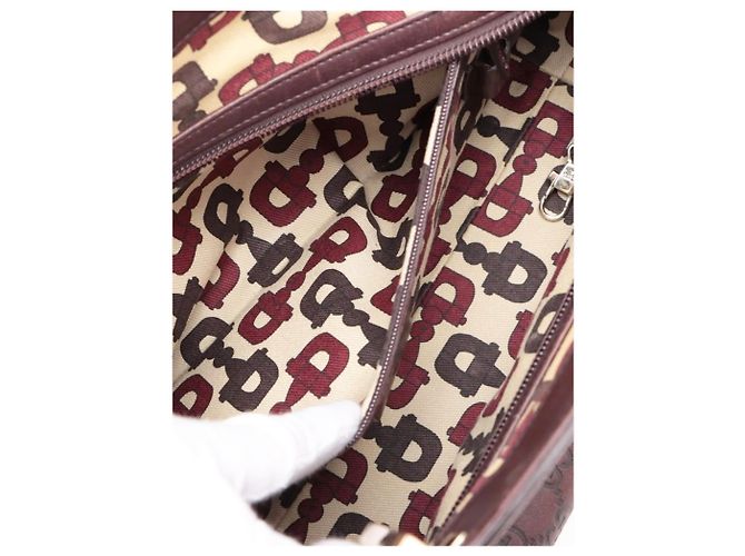 Bolso de hombro de cuero Guccissima marrón Castaño - vista 17