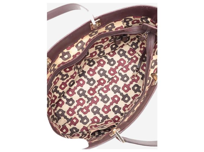 Bolso de hombro de cuero Guccissima marrón Castaño - vista 18
