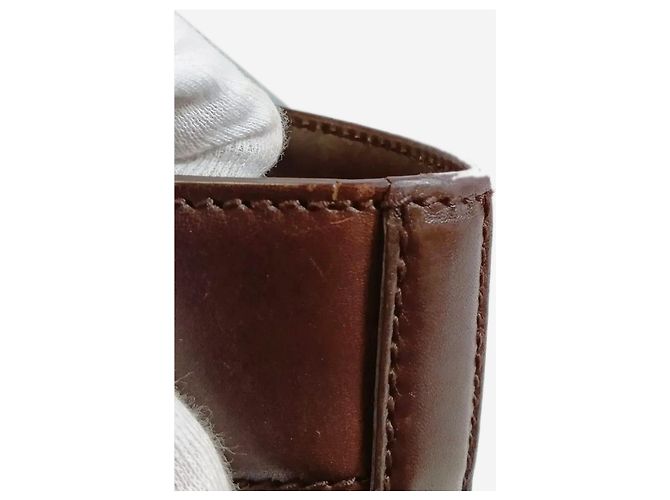 Bolso de hombro de cuero Guccissima marrón Castaño - vista 9