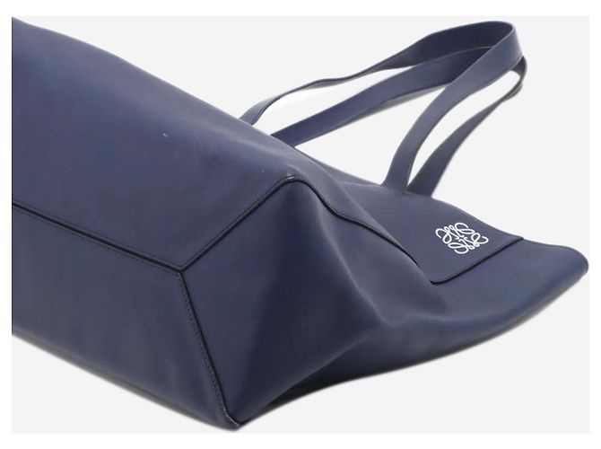Loewe Borsa tote in pelle Anagram blu - vista 10