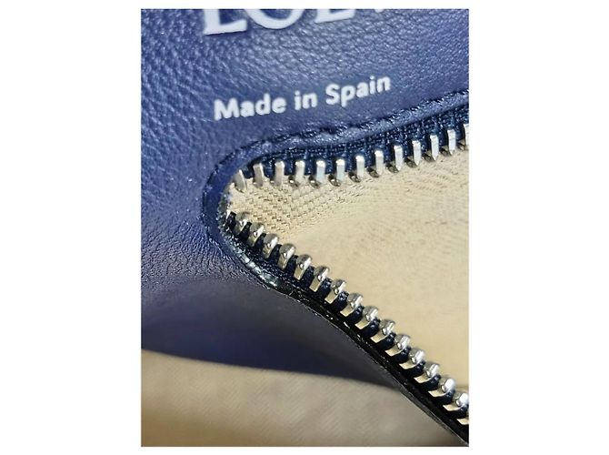 Loewe Borsa tote in pelle Anagram blu - vista 16