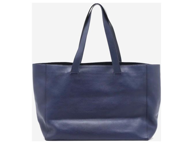 Loewe Borsa tote in pelle Anagram blu - vista 2