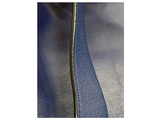 Loewe Borsa tote in pelle Anagram blu - vista 3