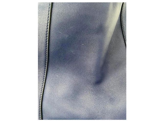 Loewe Borsa tote in pelle Anagram blu - vista 4
