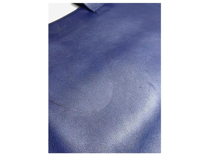 Loewe Borsa tote in pelle Anagram blu - vista 6