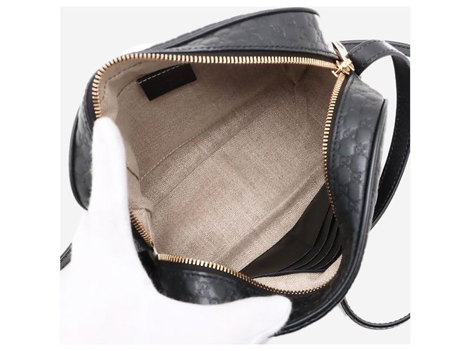 Borsa camera in pelle Guccissima nera Nero - vista 9