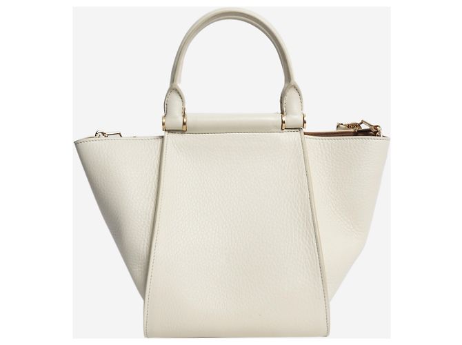 Max Mara Bolso 2way de cuero blanco - vista 2