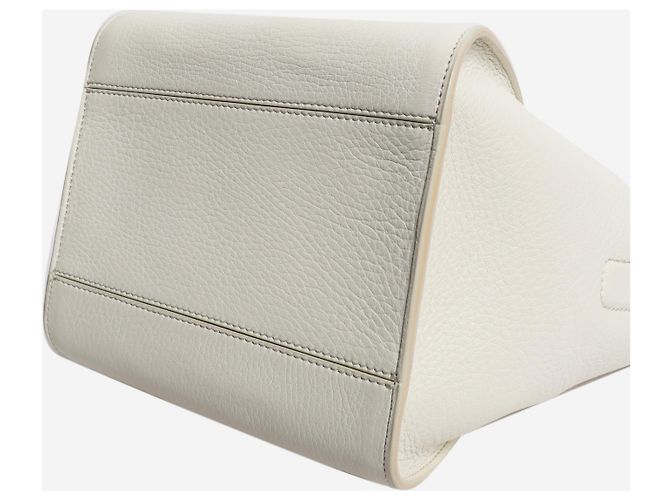Max Mara Bolso 2way de cuero blanco - vista 3