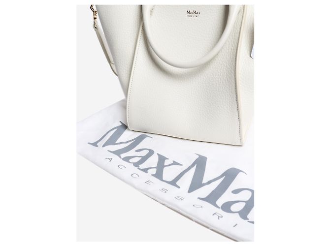 Max Mara Bolso 2way de cuero blanco - vista 7