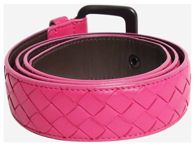 Bottega Veneta Gürtel aus Intrecciato-Leder in Rosa Pink - Ansicht 2