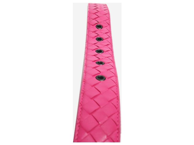 Bottega Veneta Gürtel aus Intrecciato-Leder in Rosa Pink - Ansicht 3