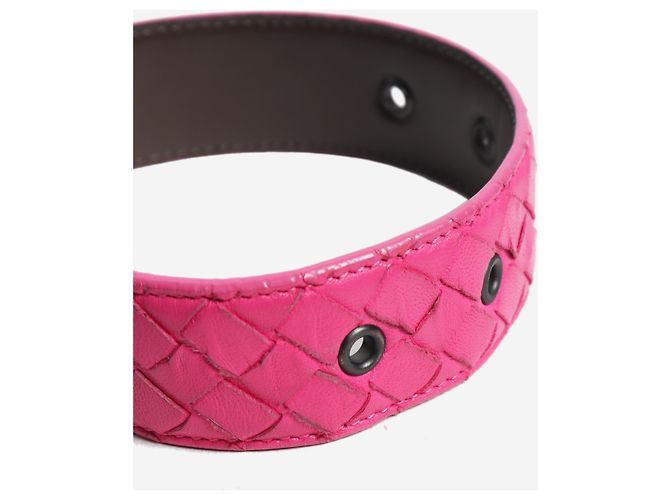 Bottega Veneta Gürtel aus Intrecciato-Leder in Rosa Pink - Ansicht 4