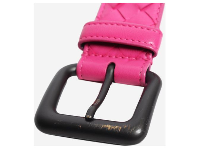 Bottega Veneta Gürtel aus Intrecciato-Leder in Rosa Pink - Ansicht 5