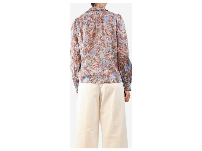 Autre Marque Mehrfarbig gemusterte Paisley-Bluse - size UK 10 Mehrfarben - Ansicht 2